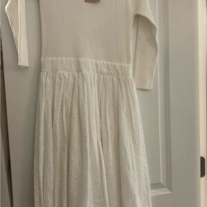 Elegant White Teen Dress